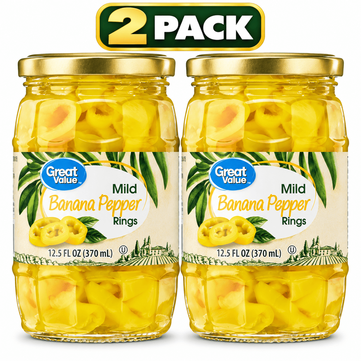 Mild Banana Pepper Rings 2-Pack