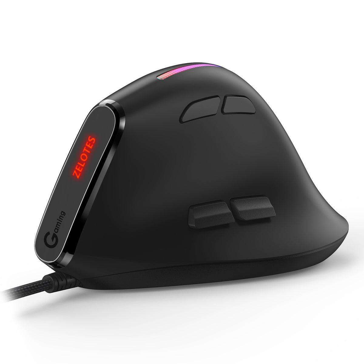 ماوس سلكي للألعاب برمجة مريح لقبضة عمودية ZELOTES Master T50RGB