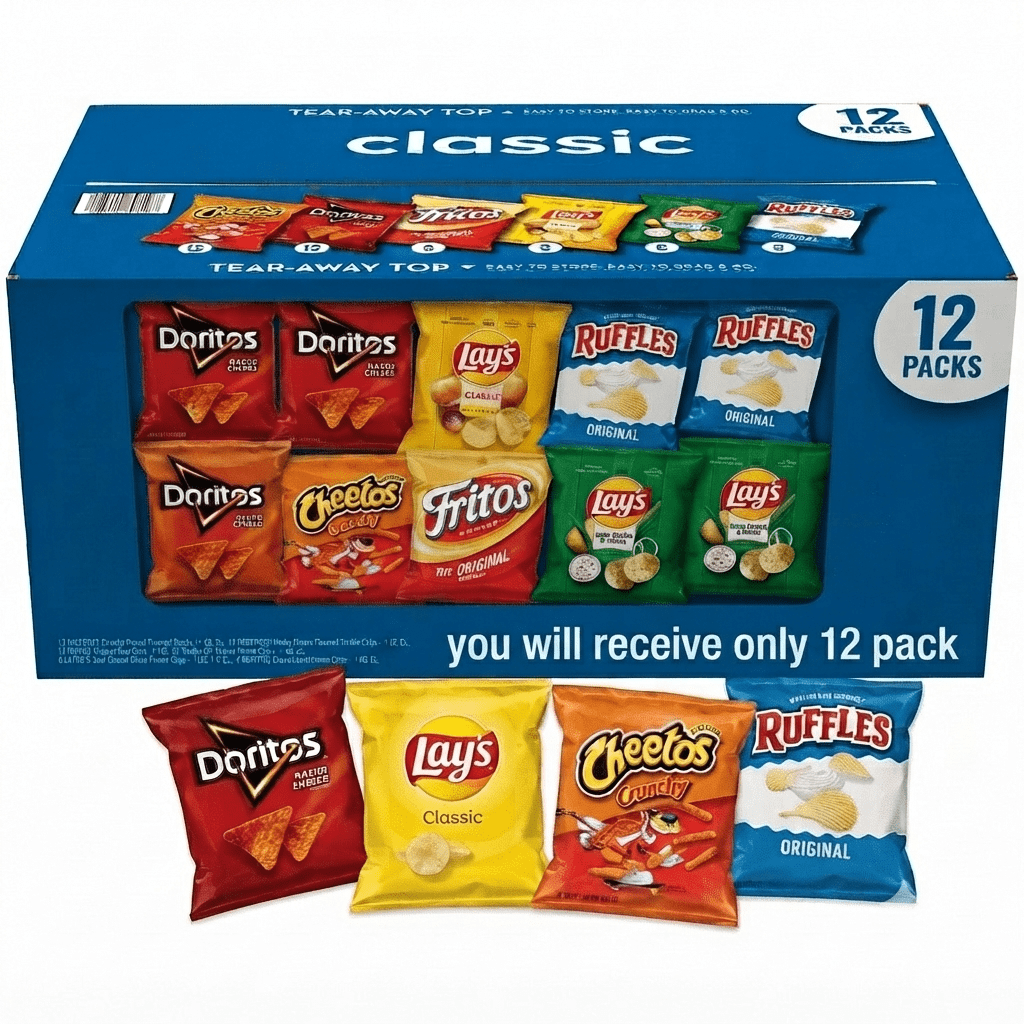 Lay Classic Mix Pack Chips 12 Count