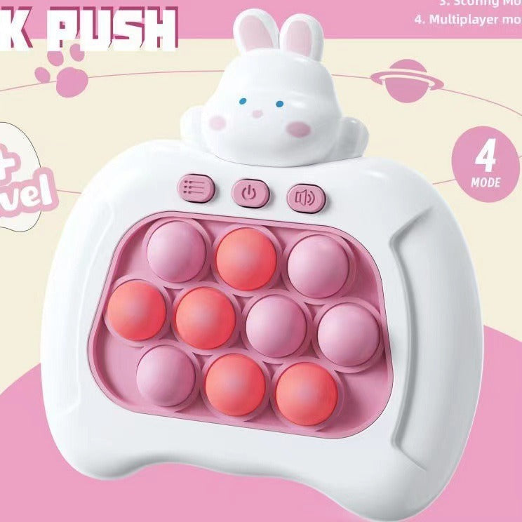Funny Bubble Puzzle Game Machine Light Up Electronic Gaming Reliever Squeeze Toy Handle Fast Push Bubble toy