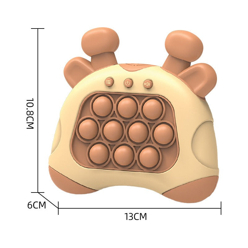 Funny Bubble Puzzle Game Machine Light Up Electronic Gaming Reliever Squeeze Toy Handle Fast Push Bubble toy