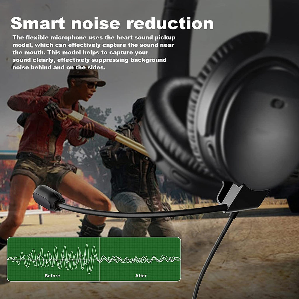 Suitable for Doctor BOSE QC45 earphones with microphone gaming version Mic noise cancelling microphone gaming earphone cable