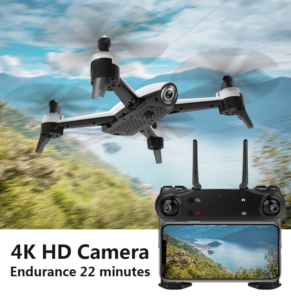SG106 طائرة بدون طيار للتصوير الجوي عالية الدقة 4K بكاميرا مزدوجة وانسياب بصري وتثبيت ارتفاع ومدة طيران طويلة