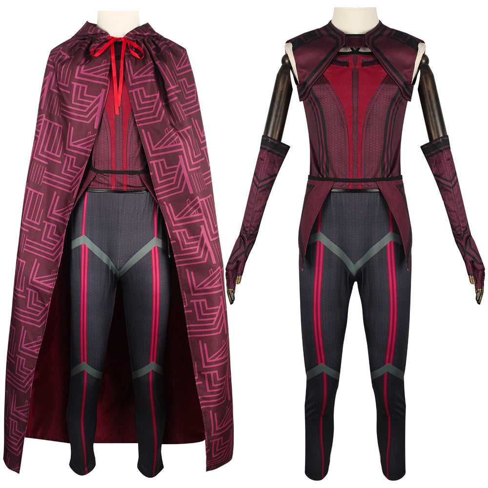 Halloween cosplay costume featuring Crimson Witch and Crimson Witch cosplay costumes