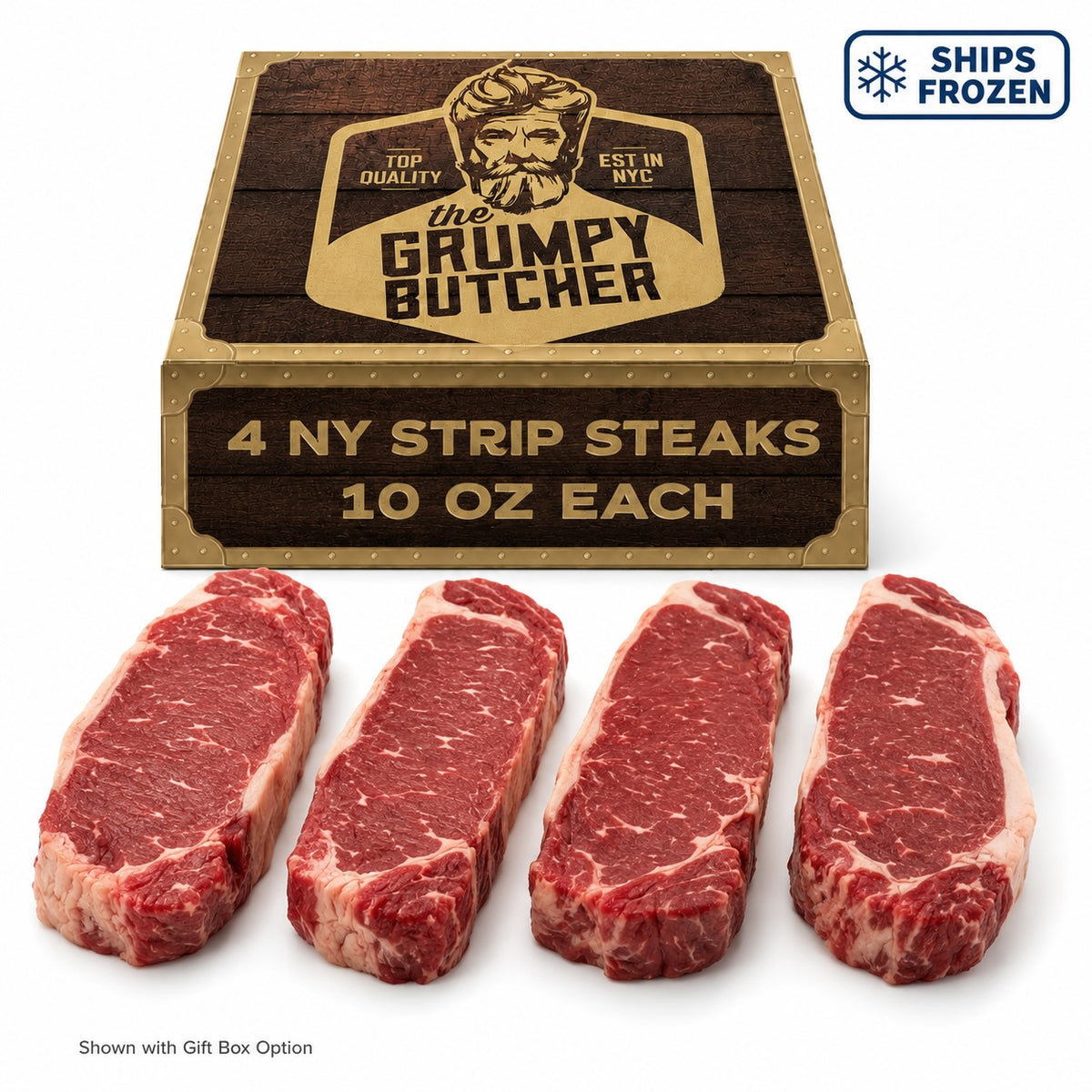 Grumpy Butcher Steaks - 4 Pack, 10 oz Each