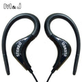 سماعات أذن رياضية سلكية M&J Bass مقاس 3.5 ملم مع ميكروفون لهواتف آيفون وسامسونج ومشغلات MP3 وMP4 والكمبيوتر بجودة عالية