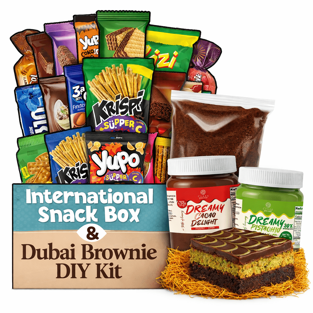 International Snack Box Dubai Brownie DIY Kit Bundle