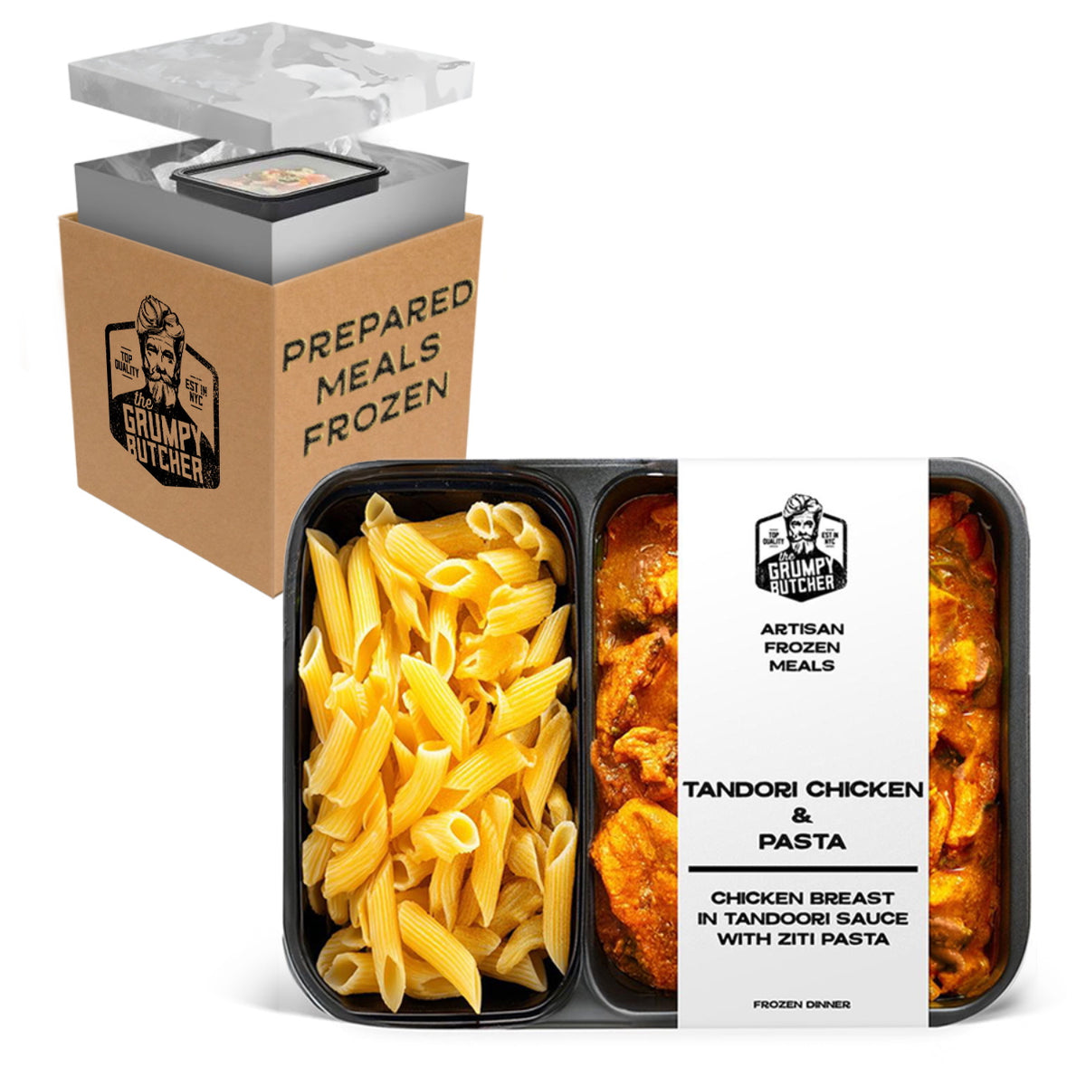 Grumpy Butcher Chicken Pasta Gourmet Meals - 4 Pack, 12 oz Each
