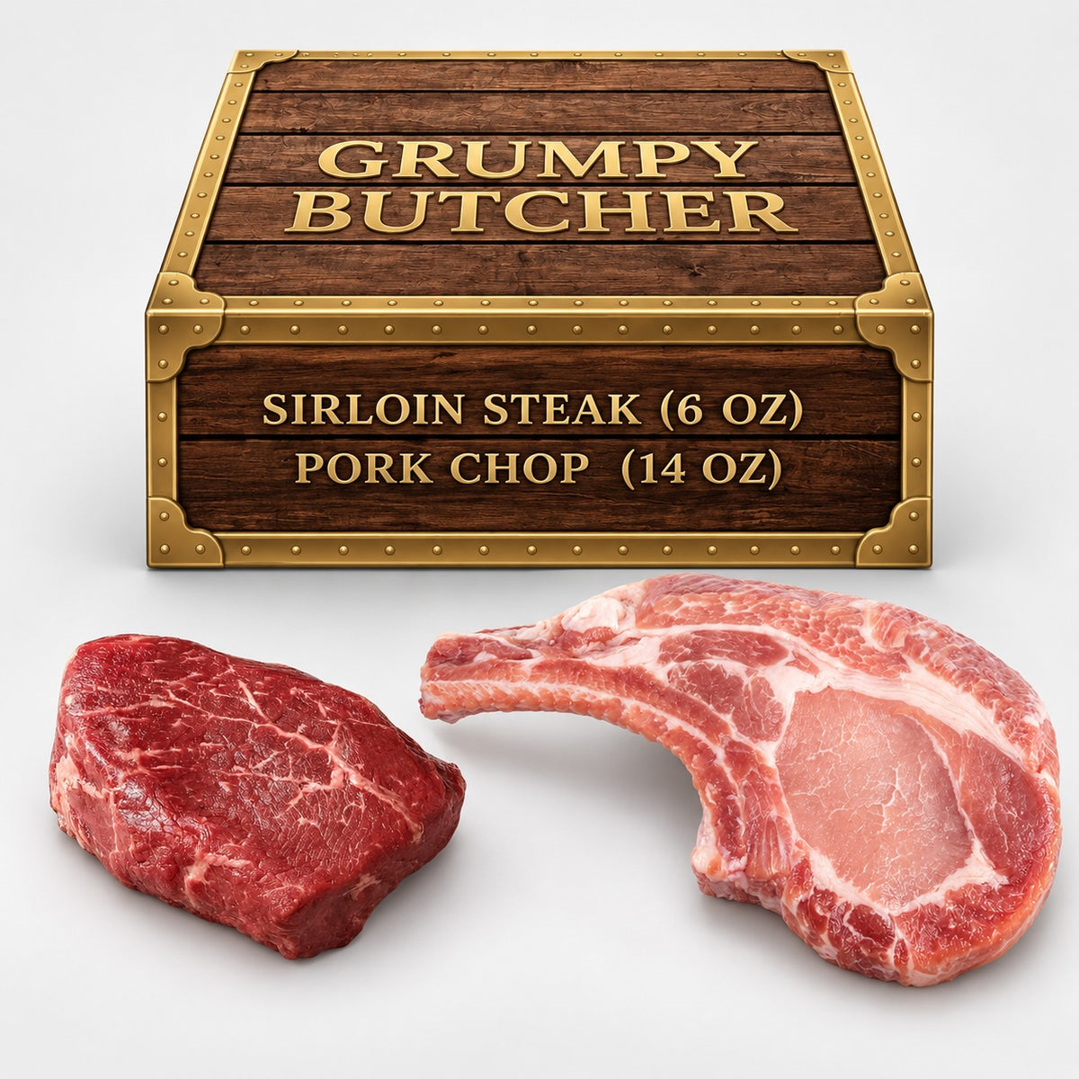 Grumpy Butcher Bone-In Steak & Top Steak Set