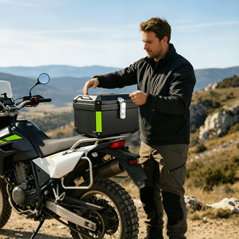 صندوق علوي للدراجة النارية سعة 45 لتر/55 لتر، صندوق خلفي سريع الفك لسيارات BMW R1200GS/R1250GS Honda Kawasaki Suzuki