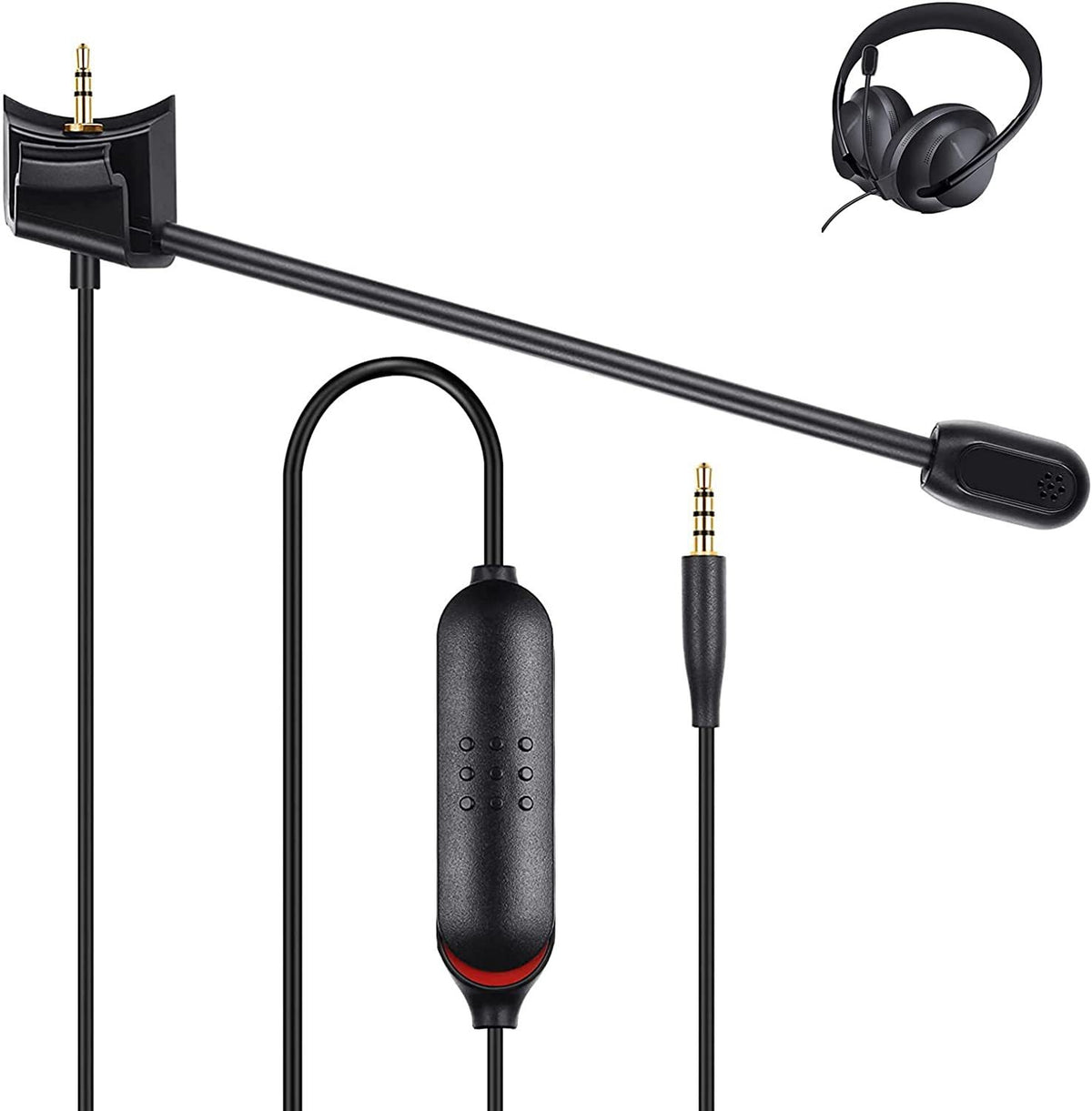 Suitable for Doctor BOSE QC45 earphones with microphone gaming version Mic noise cancelling microphone gaming earphone cable