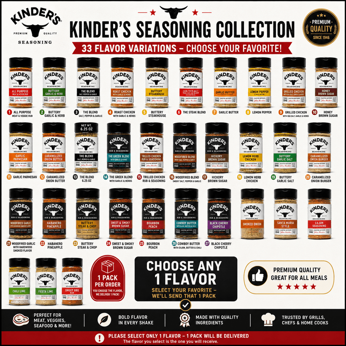 Kinder's Seasoning Collection, 1-Pack