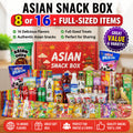 Asian Box Random 8 Or 16Pcs Full Size Japanese Korean And Chinese Snacks Drinks Desserts And Candies Sweet Crispy From Around The World Portable Small Pack Office Snacks Japanese Snacks