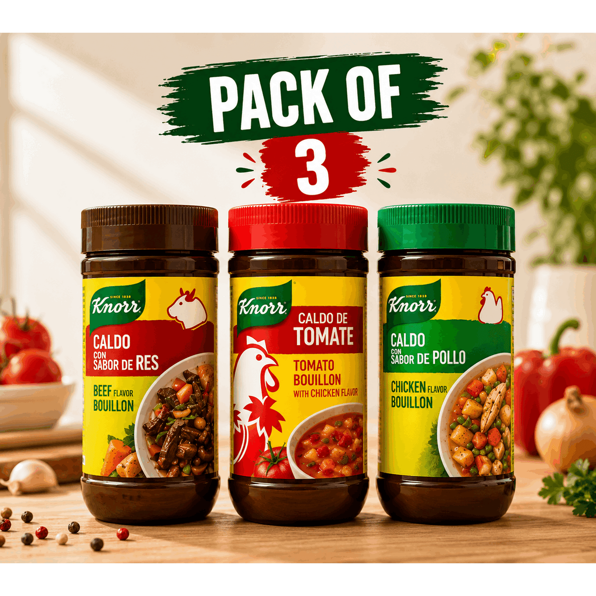 Beef Tomato Sauce, 3-Jar Pack