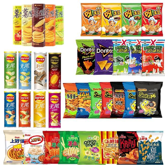 Exotic Asian Chips - 8-Pack Mixed Assortment