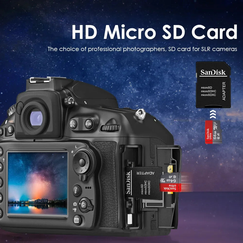 بطاقة ذاكرة Micro SD سعة 64 جيجابايت للمراقبة بالفيديو، بطاقة ذاكرة مرور 128 جيجابايت 256 جيجابايت بحد أقصى 512 جيجابايت 1 تيرابايت لهواتف DJI درونات للسيارة