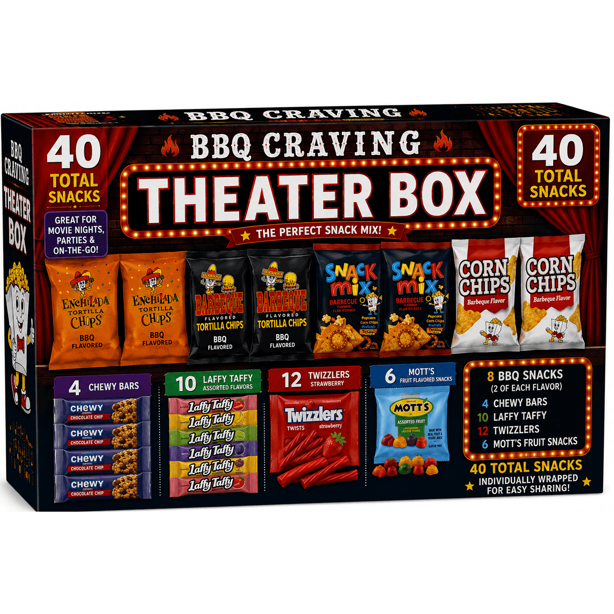 BBQ Craving Theater Box - 40 Count