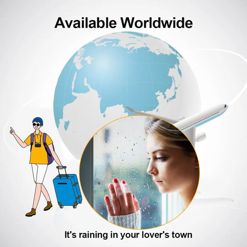 Mini Smart WIFI Weather Forecast Station Clock for Gaming Desktop Decoration. DIY Cute GIF Animations and Electronic Album