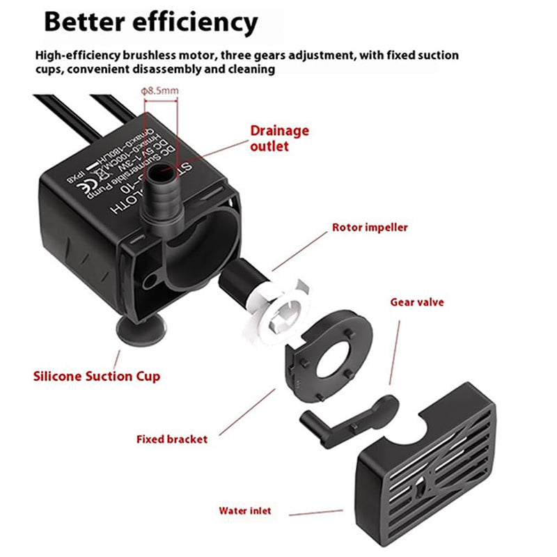 مضخة مرذاذ ضباب بالموجات فوق الصوتية USB 5 فولت للبرك والنوافير وأحواض السمك ومرطب المناظر الطبيعية الصخرية