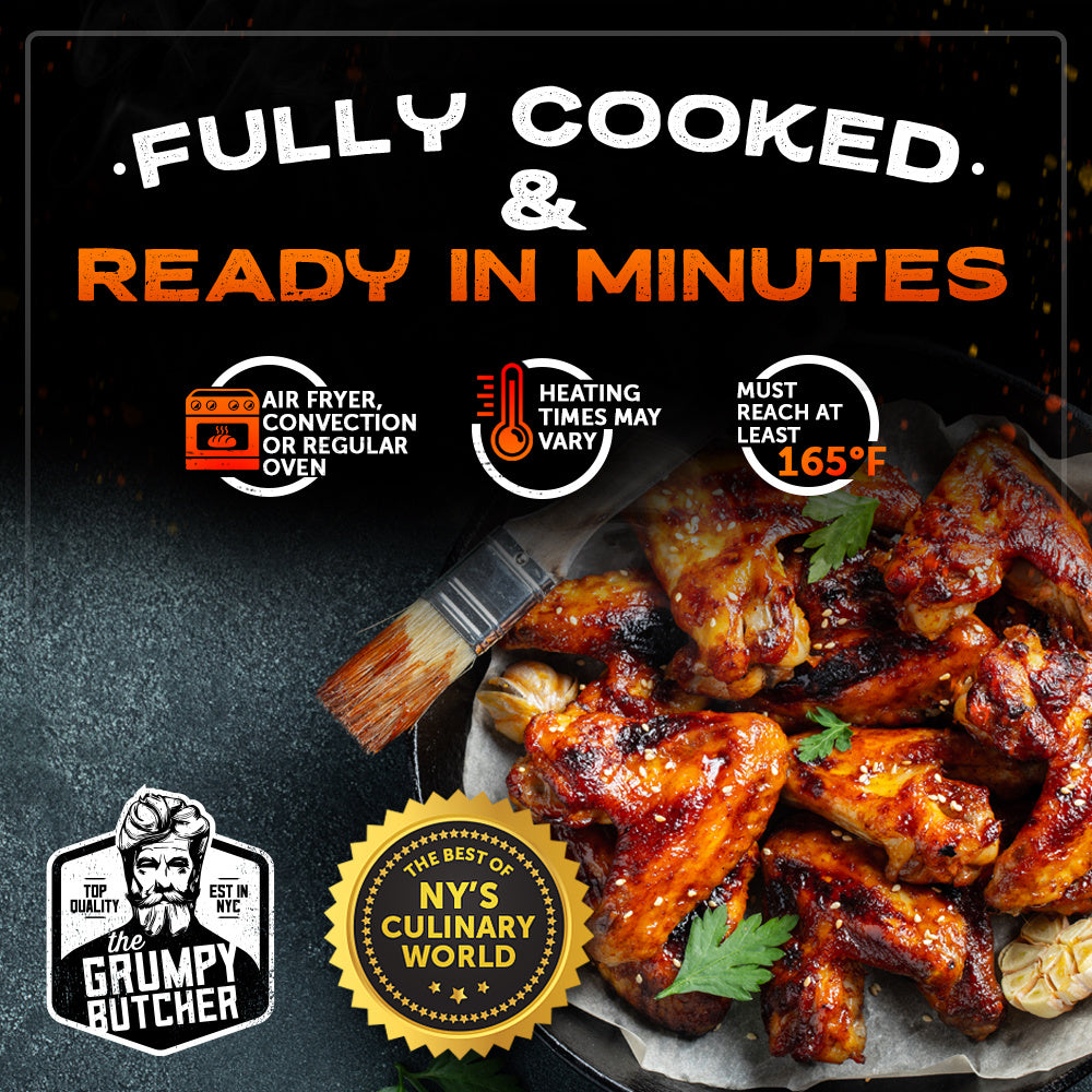 Grumpy Butcher Heritage Cooked Wings - 2 Pack, 20 oz Each