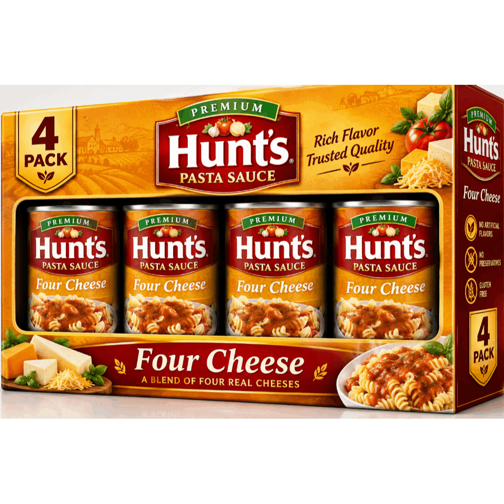 Four Cheese Pasta Sauce, 24 oz, 4-Piece