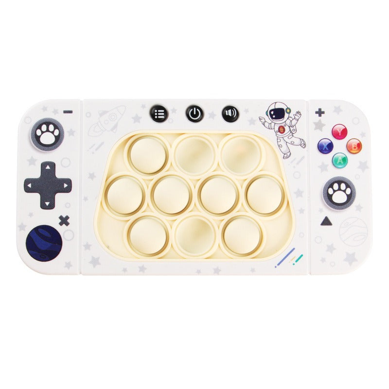 Funny Bubble Puzzle Game Machine Light Up Electronic Gaming Reliever Squeeze Toy Handle Fast Push Bubble toy