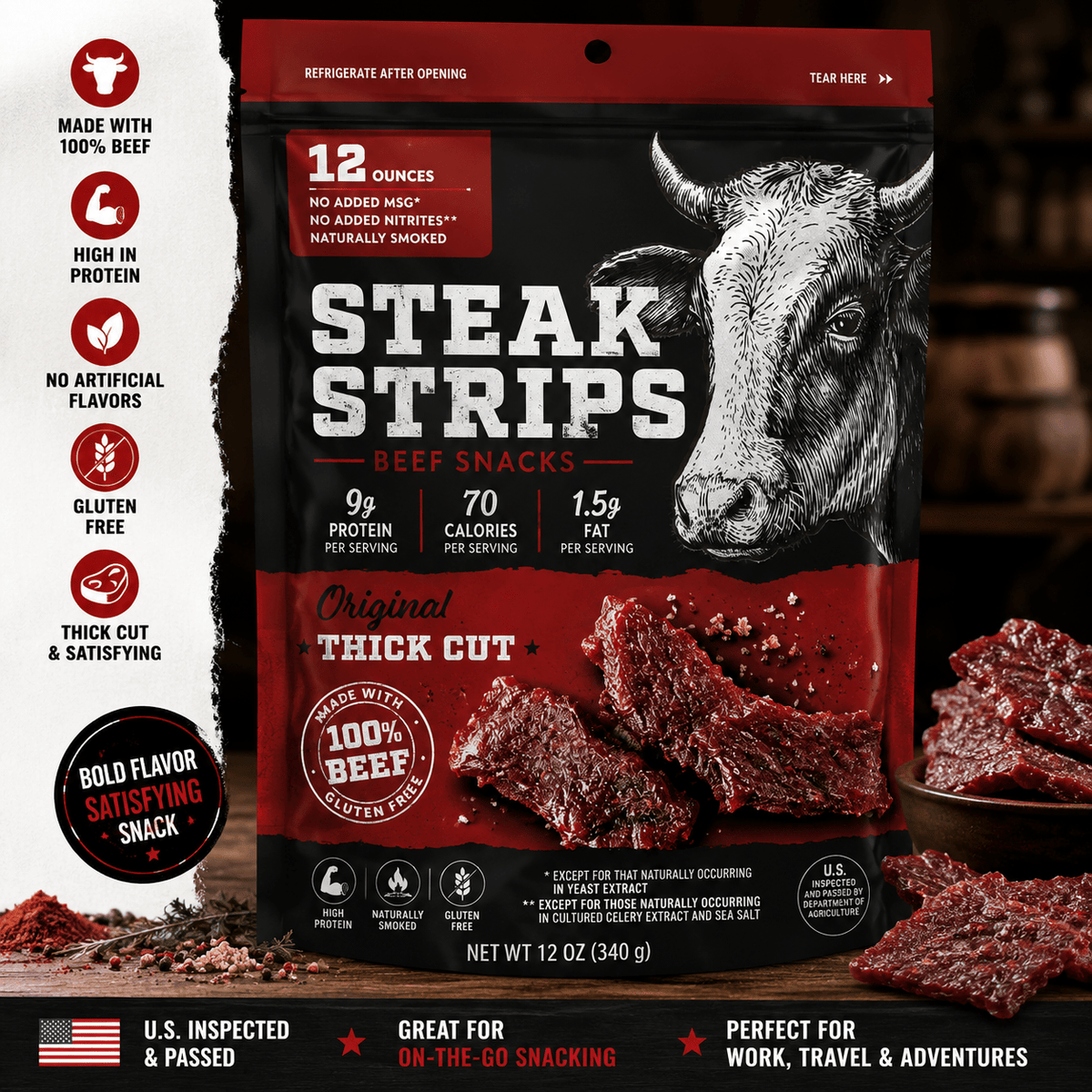 Tender Beef Strips 11.5 oz