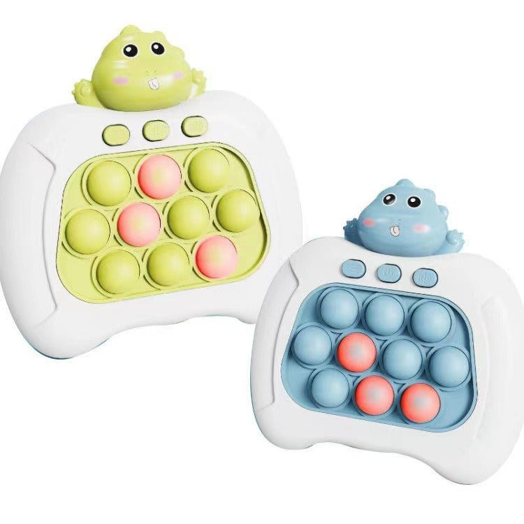 Funny Bubble Puzzle Game Machine Light Up Electronic Gaming Reliever Squeeze Toy Handle Fast Push Bubble toy
