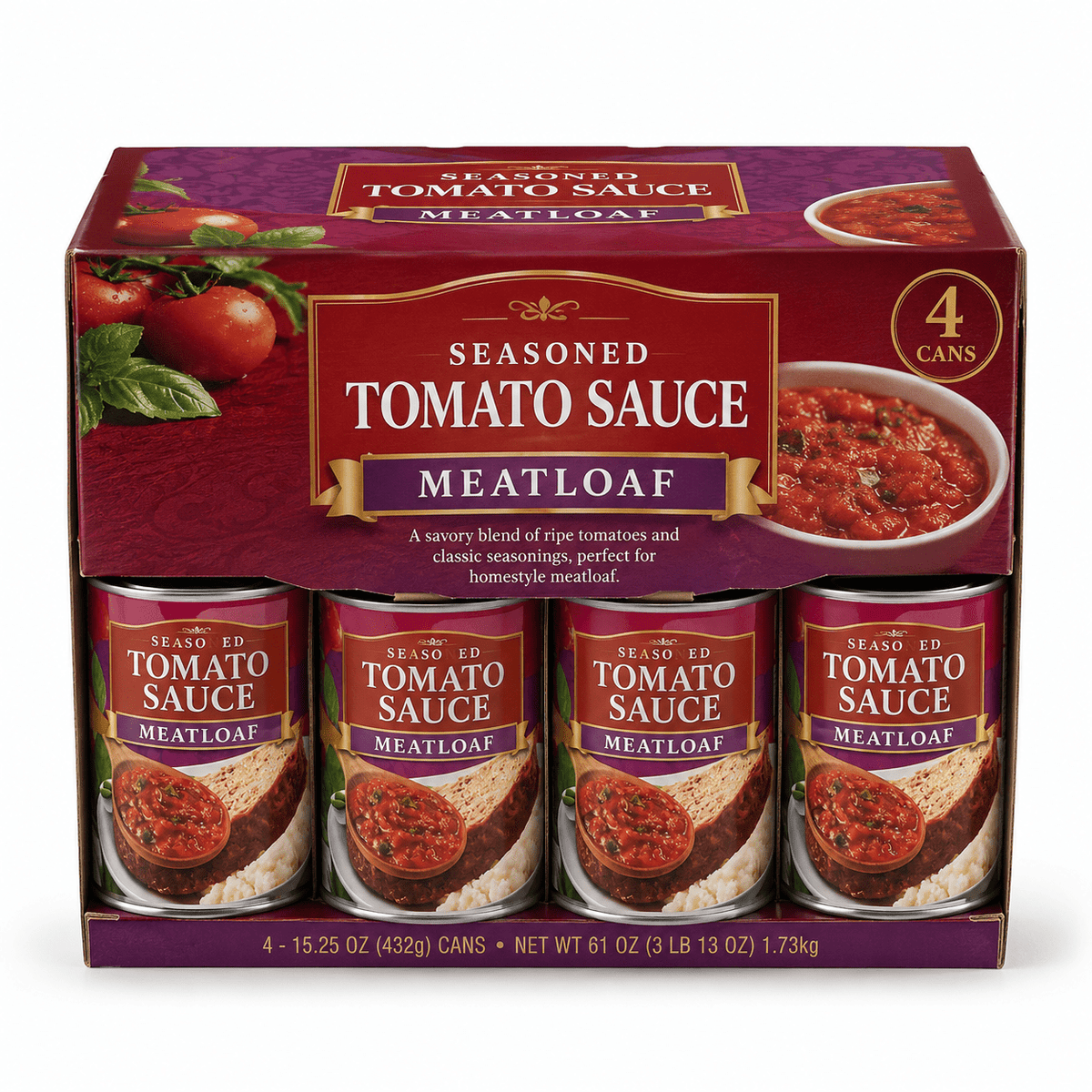 Tomato Sauce for Meatloaf, 15.25 oz, 4-Pack