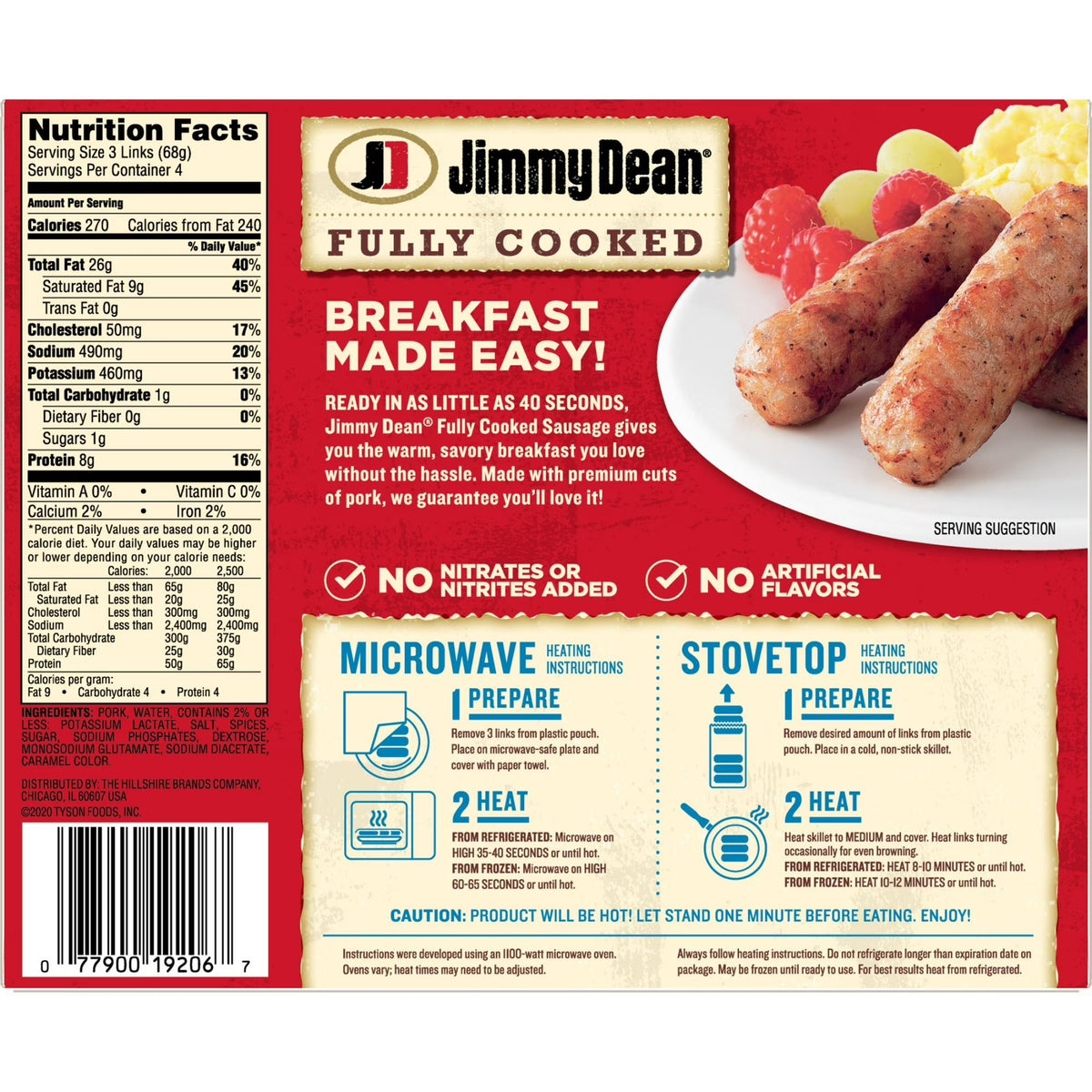 Original Breakfast Sausage Links 12 Count