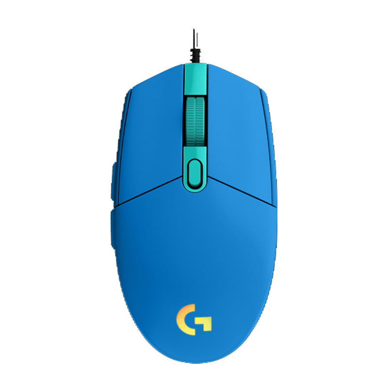 ماوس ألعاب سلكي من الجيل الثاني Logitech G102/G102 للألعاب الإلكترونية (LOL)، أكل الدجاج، ماكرو RGB، برمجة الضغط على الزر، كمبيوتر مكتبي