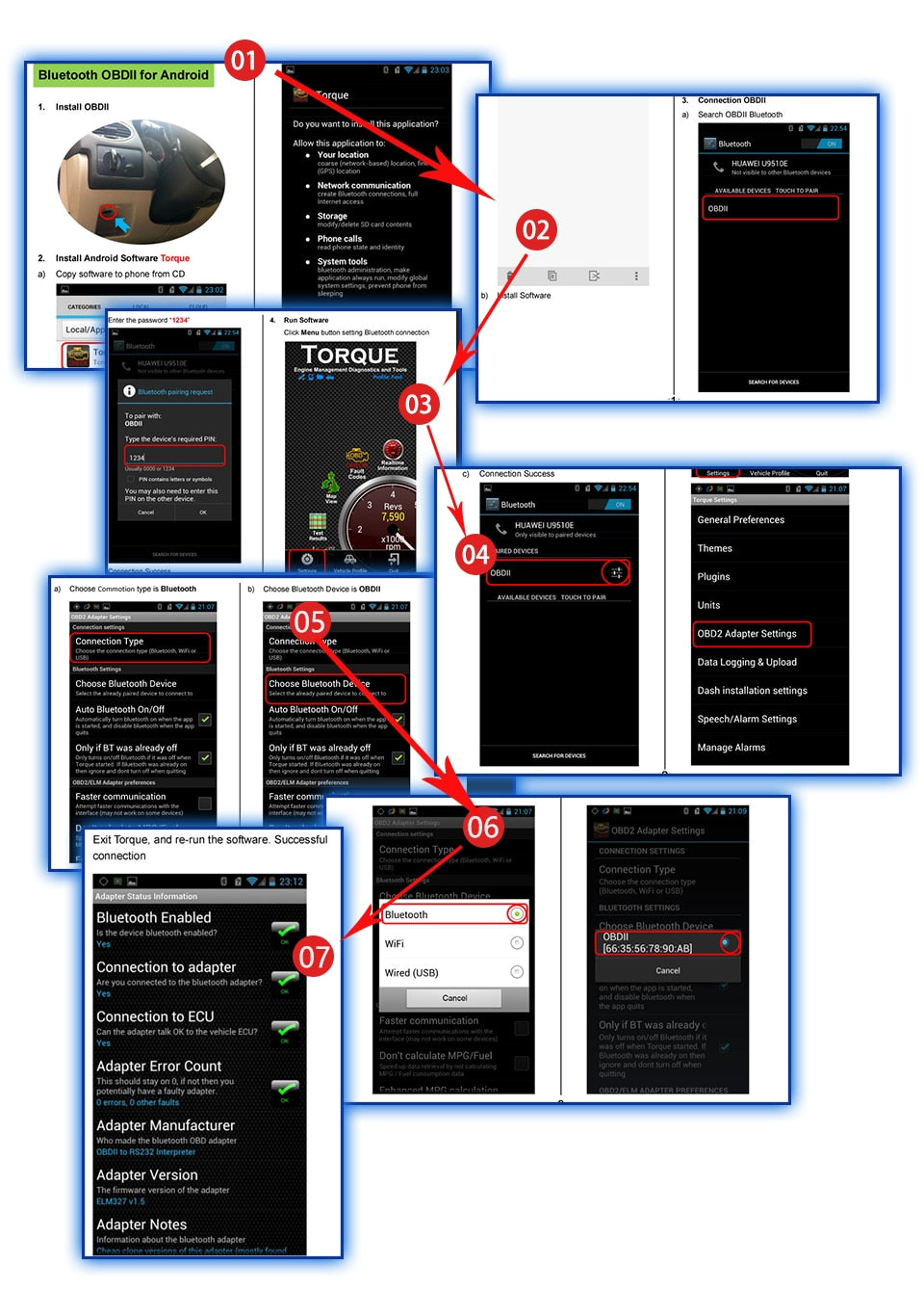 أداة فحص وتشخيص أعطال السيارات OBD2 HH OBD ELM327 V1.5 بلوتوث، قارئ بيانات المحرك وواجهة برمجة لنظام CAN BUS متوافقة مع أندرويد والكمبيوتر