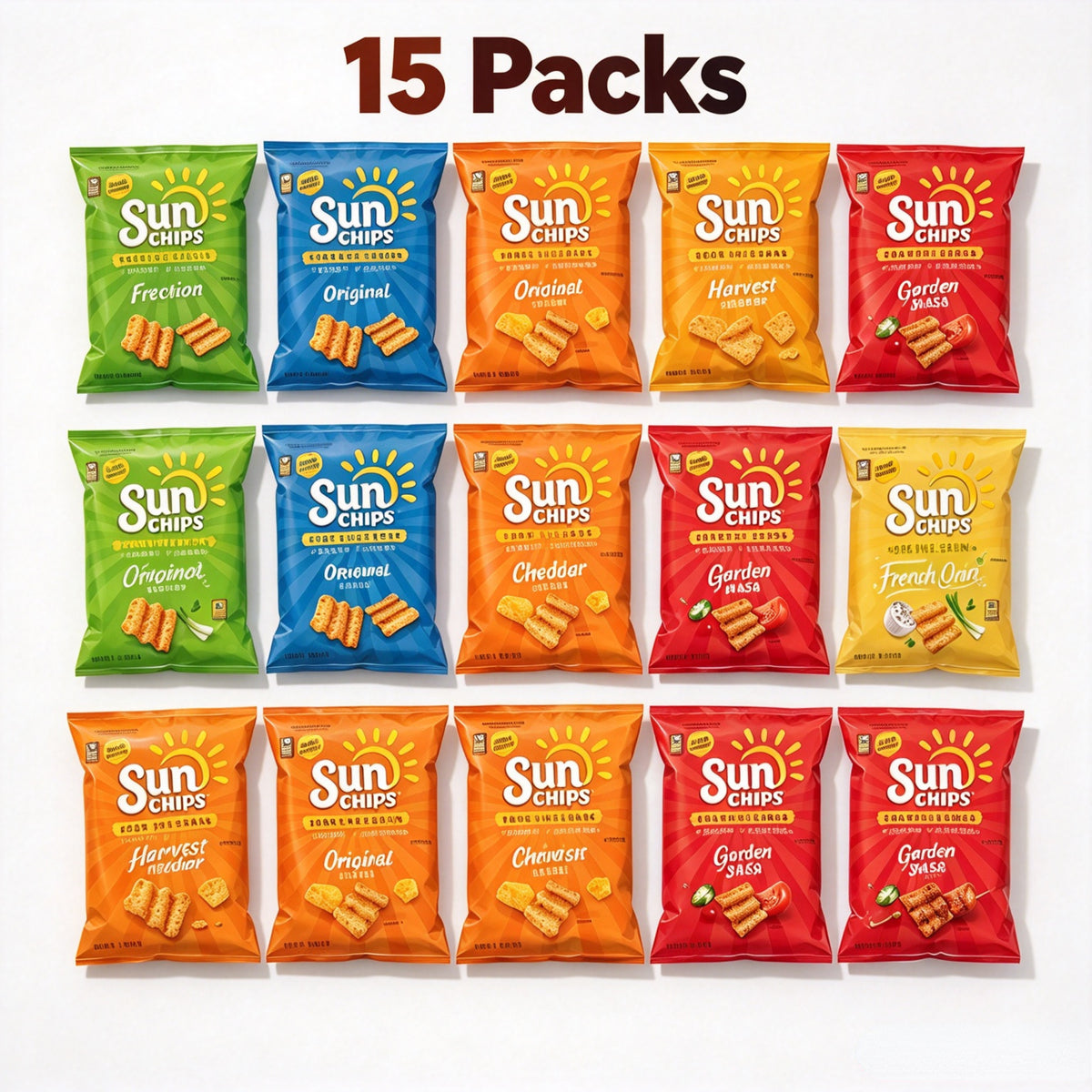 Pack Chips 15 5Oz Bags Portable Party Lunch Office