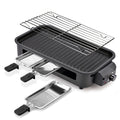 Electric Grill, Smokeless Electric Grill, Non-stick Coating, Removable Griddle/Grill Rack/Tray, Suitable for family and Hall of Residence Parties and Barbecues