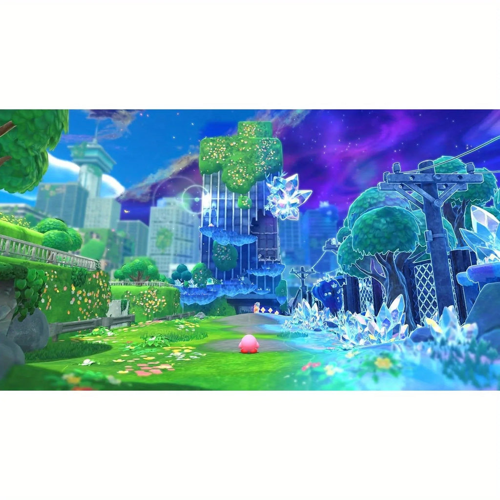 Kirby and the Forgotten Land + Star-Crossed World Physical Video Game Card (Nintendo Switch 2 Edition)-Hong Kong Version