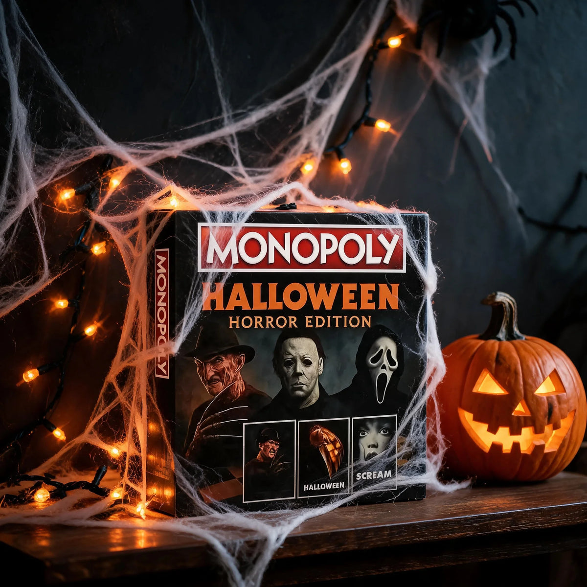 Halloween Monopoly Desktop Chessboard Game Horror Movie Killer Character Theme Family Party Horror Enthusiasts Collected Gifts