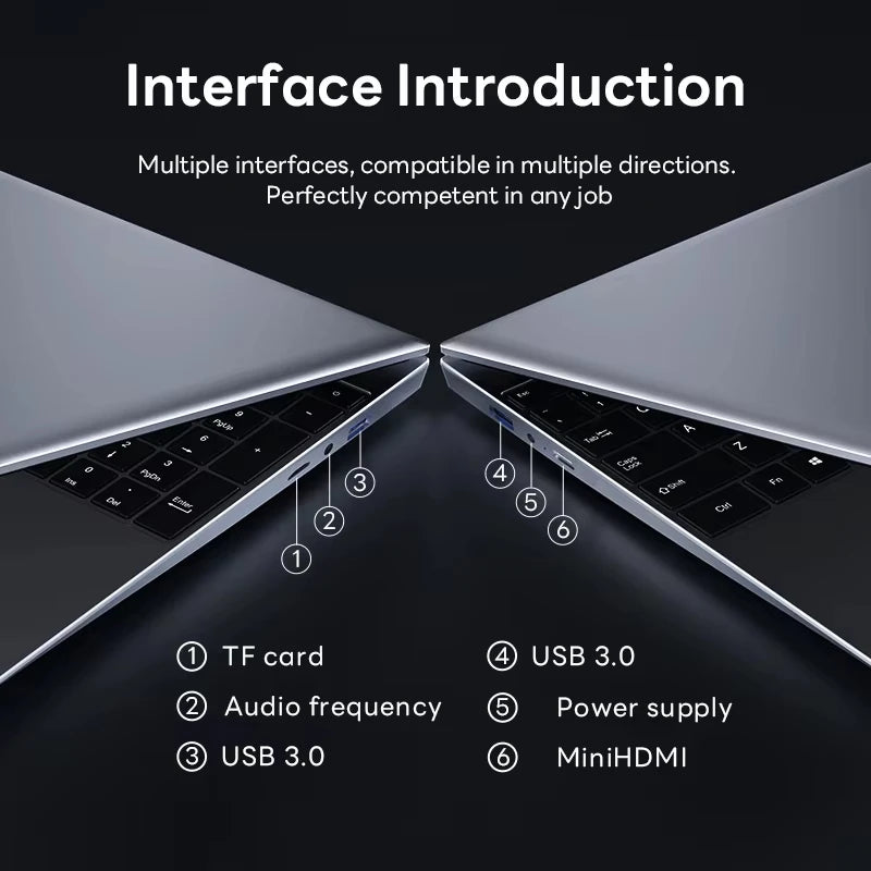 Windows 11 15.6' Ultra Slim Portable Laptop Intel Core I9-9900U 16GB RAM 1TB 2TB SSD Fingerprint Office Gaming Laptop PC