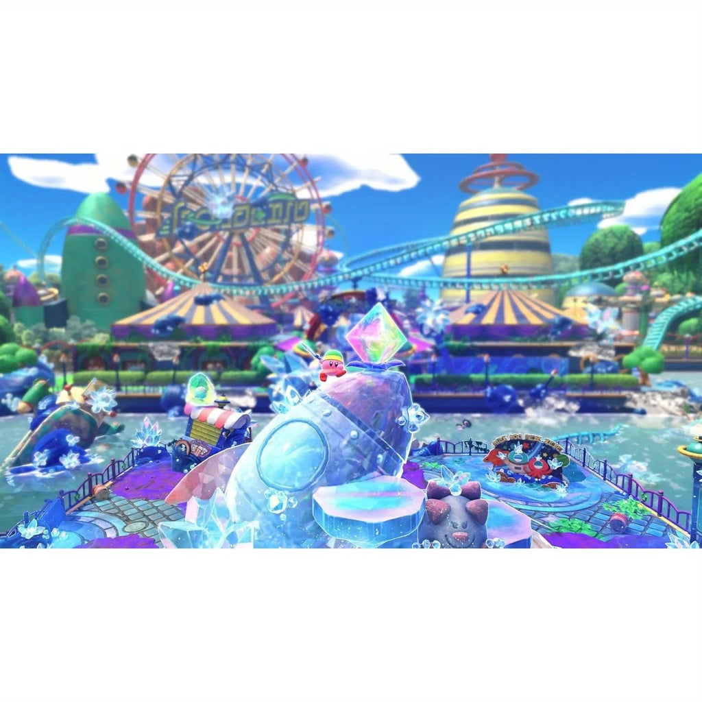 Kirby and the Forgotten Land + Star-Crossed World Physical Video Game Card (Nintendo Switch 2 Edition)-Hong Kong Version