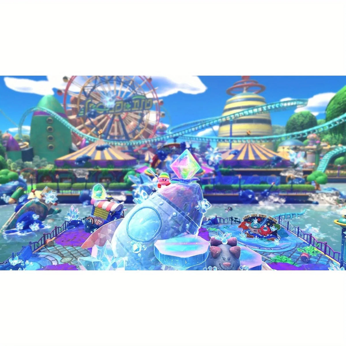 Kirby and the Forgotten Land + Star-Crossed World Physical Video Game Card (Nintendo Switch 2 Edition)-Hong Kong Version