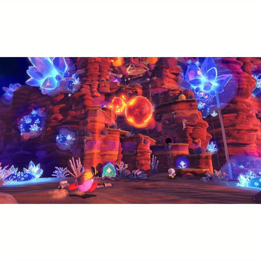 Kirby and the Forgotten Land + Star-Crossed World Physical Video Game Card (Nintendo Switch 2 Edition)-Hong Kong Version
