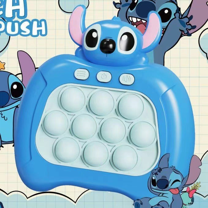 Funny Bubble Puzzle Game Machine Light Up Electronic Gaming Reliever Squeeze Toy Handle Fast Push Bubble toy