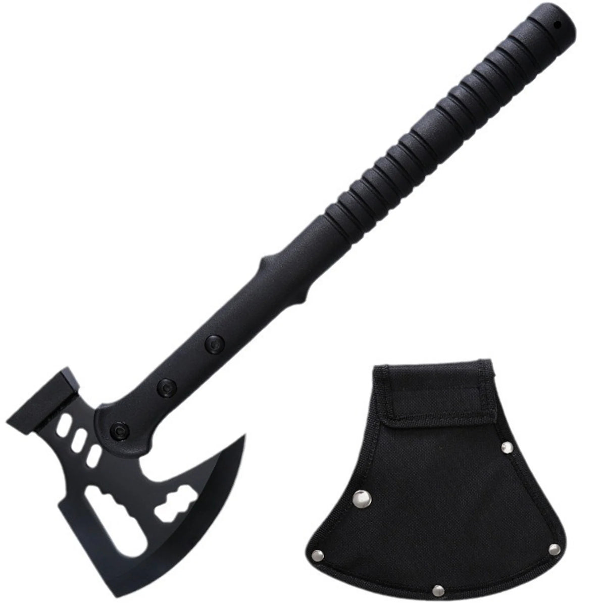 Camping Axe (Includes Sheath) | One-Piece Stainless Steel Survival Axe | Camping & Surviva(17.3l Axe | Outdoor Axe & Hatchet Combo(17.3IN)