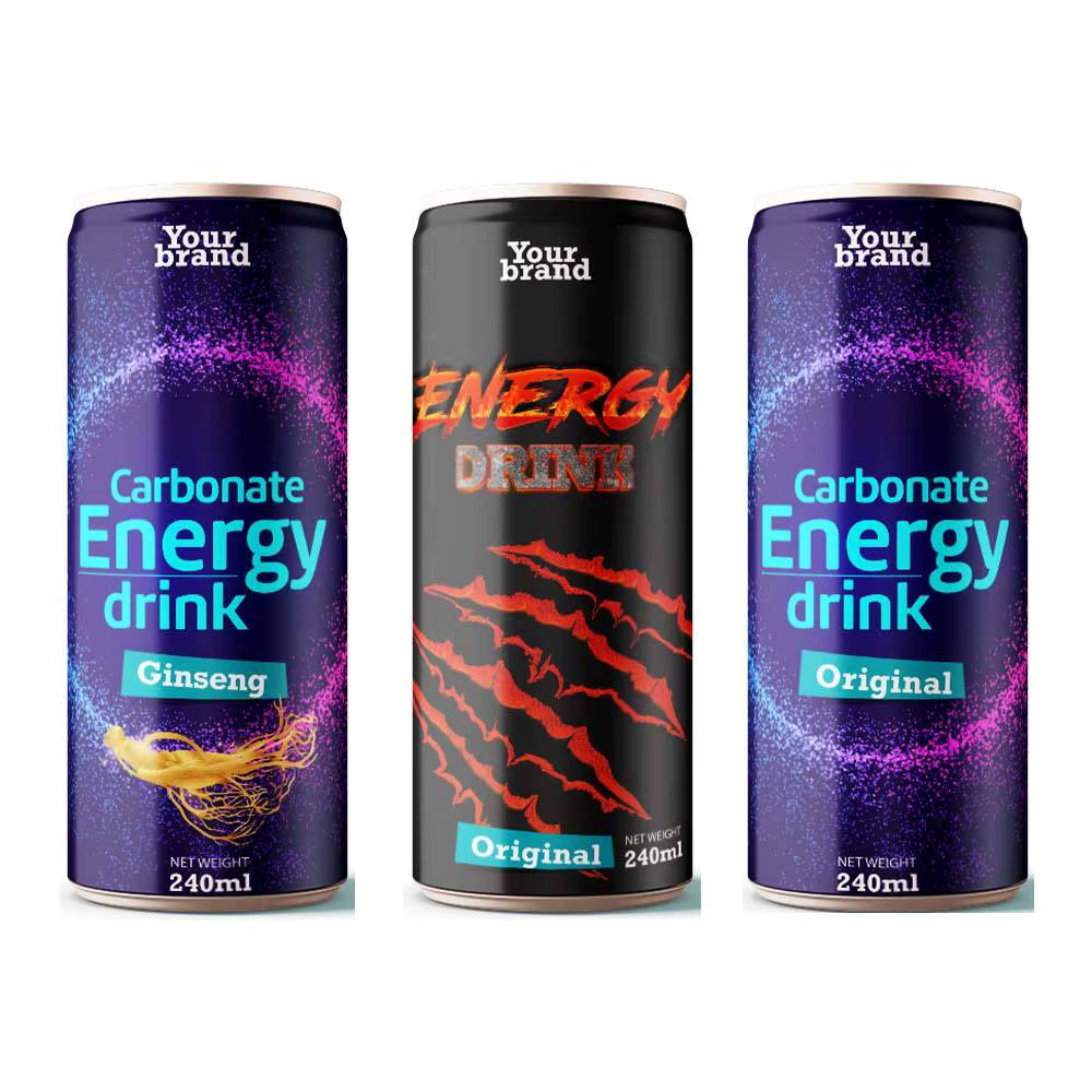 Customizable Ginseng & Taurine Energy Drink - 500ml