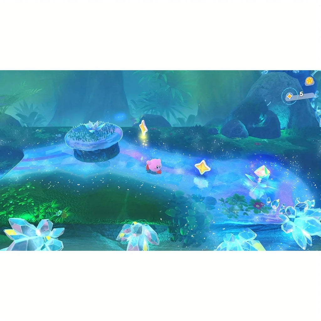 Kirby and the Forgotten Land + Star-Crossed World Physical Video Game Card (Nintendo Switch 2 Edition)-Hong Kong Version