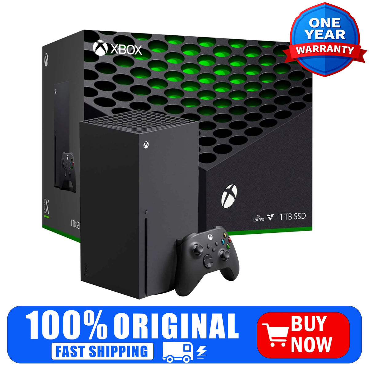 Microsoft Xbox Series X 1TB SSD Video Game Console - Black