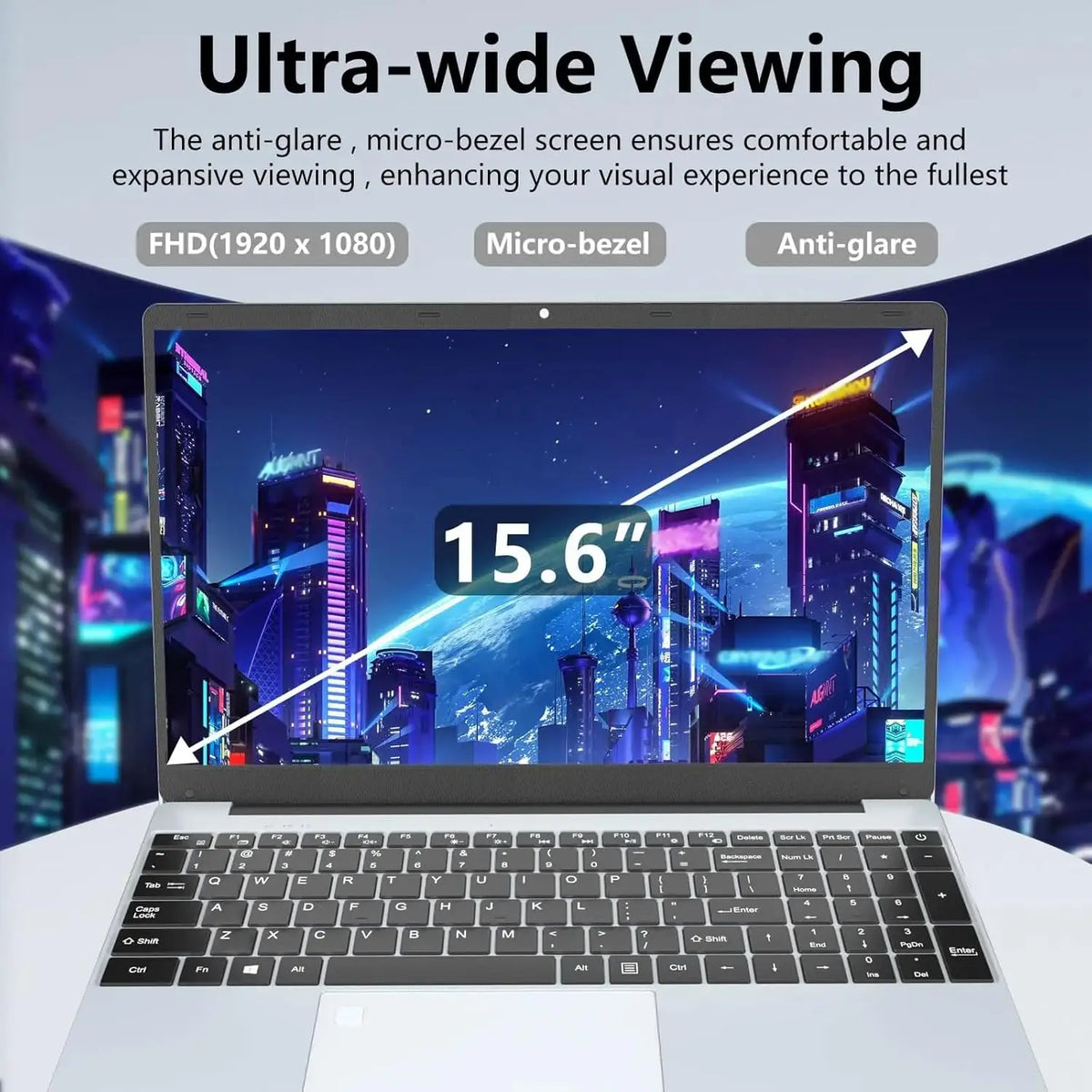 Windows 11 15.6' Ultra Slim Portable Laptop Intel Core I9-9900U 16GB RAM 1TB 2TB SSD Fingerprint Office Gaming Laptop PC