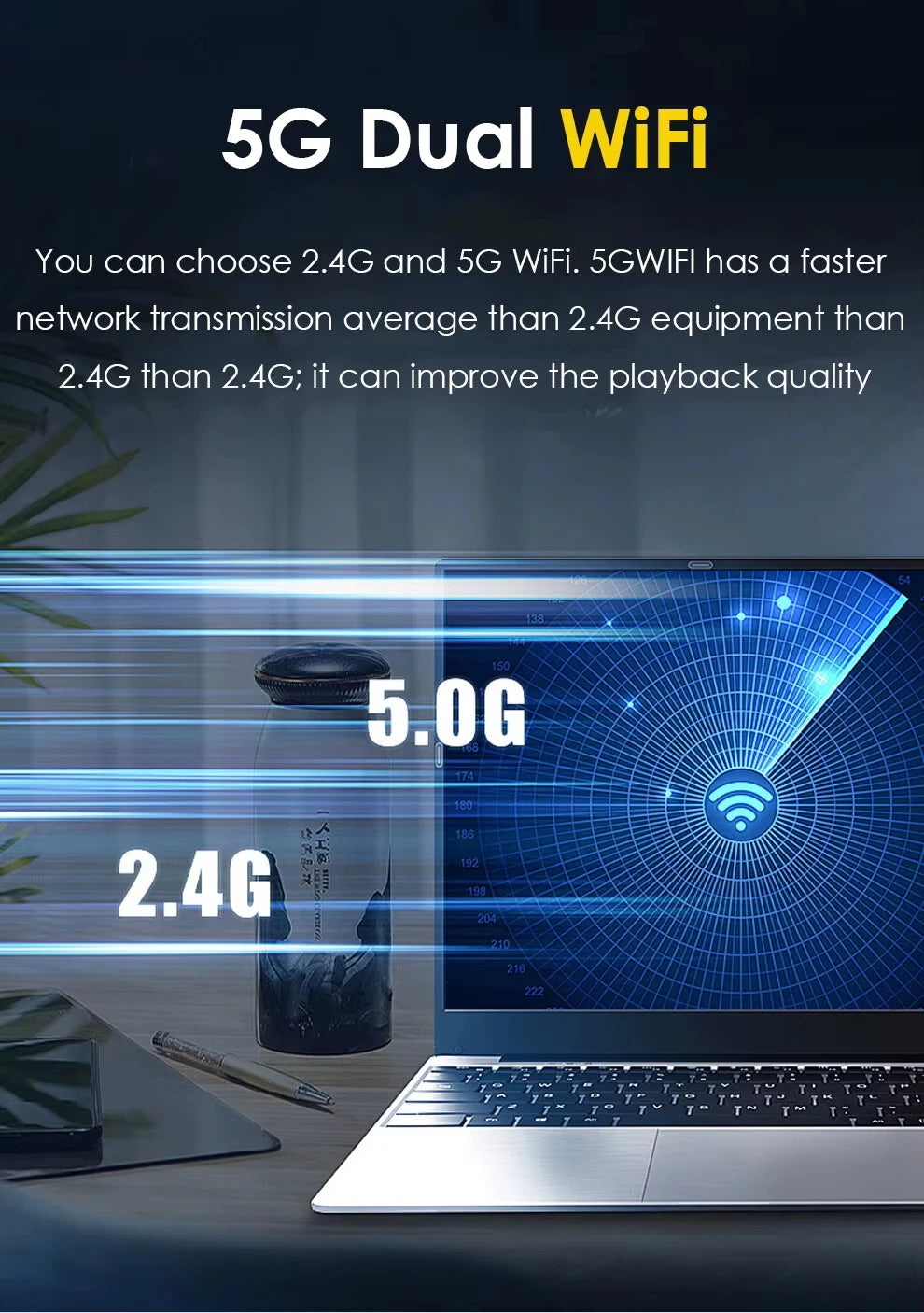 Windows 11 15.6' Ultra Slim Portable Laptop Intel Core I9-9900U 16GB RAM 1TB 2TB SSD Fingerprint Office Gaming Laptop PC