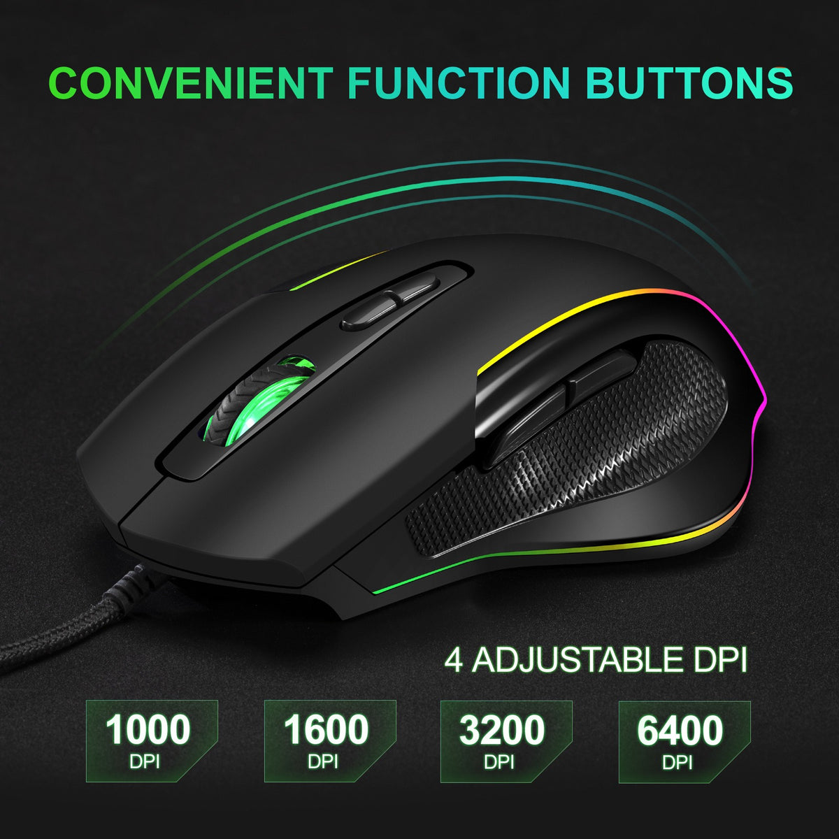 ماوس ألعاب لاسلكي مضيء مع وظيفة منع النوم وحركة المؤشر التلقائية لمنع قفل شاشة الكمبيوتر