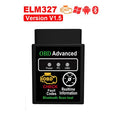 أداة فحص وتشخيص أعطال السيارات OBD2 HH OBD ELM327 V1.5 بلوتوث، قارئ بيانات المحرك وواجهة برمجة لنظام CAN BUS متوافقة مع أندرويد والكمبيوتر