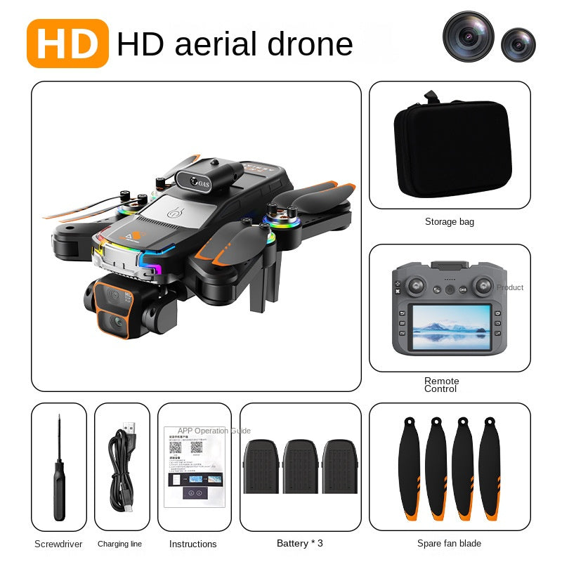 Z2 PRO Drone with Screen Controller, Dual Camera Optical Flow Positioning HD Aerial Photography, Long Battery Life